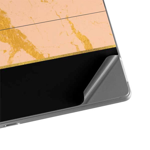 Pink Gold and Black Marble Surface Pro 8 Skin
